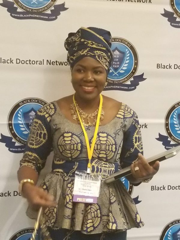 DR. CHARITY EZENWA-ONUAKU: RESEARCH PRESENTATION AT THE 5TH ANNUAL BLACK DOCTORAL NETWORK CONFERENCE