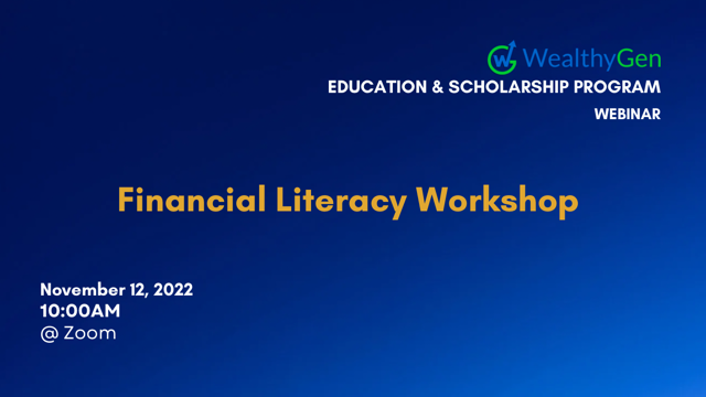 WealthyGen Financial Literacy Workshop